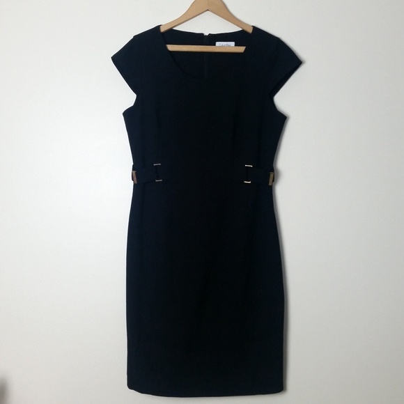 Calvin Klein Dresses & Skirts - Calvin Klein Black Dress with Buckle Detail